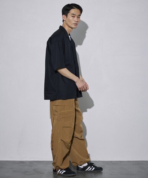 5525Gallery（ゴーゴーニーゴーギャラリー）の「SHIRT FIRSTHAND by 5525gallery/シャツファーストハンド バイ 5525ギャラリー SHFH OPEN COLLAR S/S SHIRTS / オープンカラーショートスリーブシャツ / 半袖シャツ（シャツ/ブラウス・メンズ・ホワイト/ブラック/サックスブルー・M/L）」の18枚目の写真