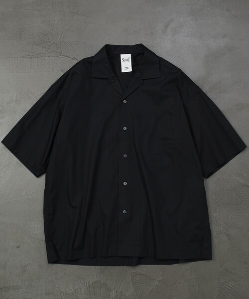5525Gallery（ゴーゴーニーゴーギャラリー）の「SHIRT FIRSTHAND by 5525gallery/シャツファーストハンド バイ 5525ギャラリー SHFH OPEN COLLAR S/S SHIRTS / オープンカラーショートスリーブシャツ / 半袖シャツ（シャツ/ブラウス・メンズ・ホワイト/ブラック/サックスブルー・M/L）」の9枚目の写真