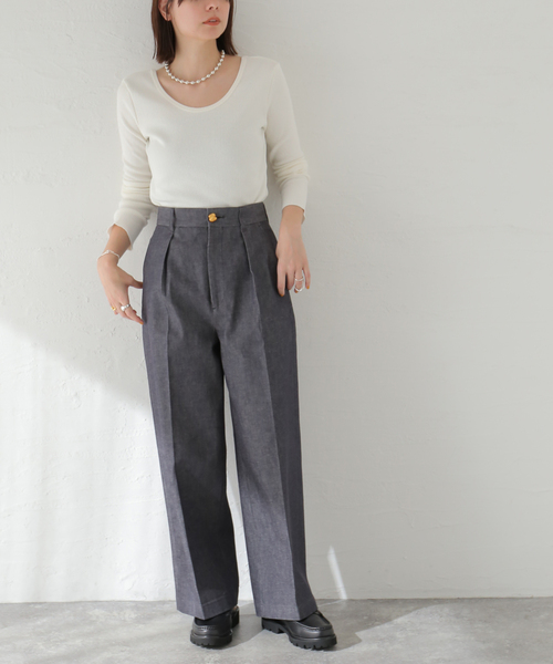 journal standard L'essage(ジャーナルスタンダードレサージュ)の「《追加3》カミーノテレコプルオーバー(Tシャツ/カットソー・レディース・グレー/ブラック系その他/ホワイト系その他・FREE)」の11枚目の写真