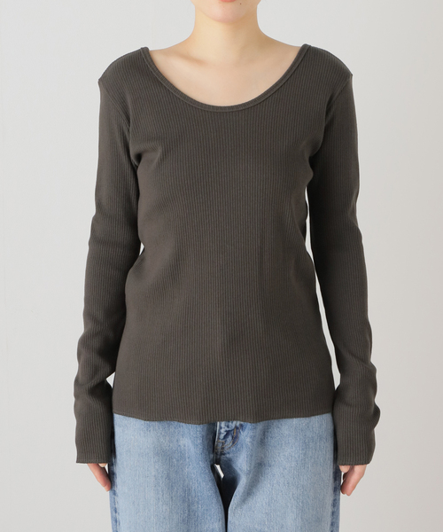 journal standard L'essage(ジャーナルスタンダードレサージュ)の「《追加3》カミーノテレコプルオーバー(Tシャツ/カットソー・レディース・グレー/ブラック系その他/ホワイト系その他・FREE)」の16枚目の写真