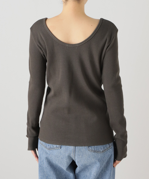 journal standard L'essage(ジャーナルスタンダードレサージュ)の「《追加3》カミーノテレコプルオーバー(Tシャツ/カットソー・レディース・グレー/ブラック系その他/ホワイト系その他・FREE)」の18枚目の写真