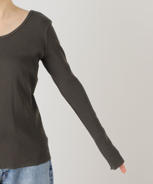 journal standard L'essage(ジャーナルスタンダードレサージュ)の「《追加3》カミーノテレコプルオーバー(Tシャツ/カットソー・レディース・グレー/ブラック系その他/ホワイト系その他・FREE)」の21枚目の写真