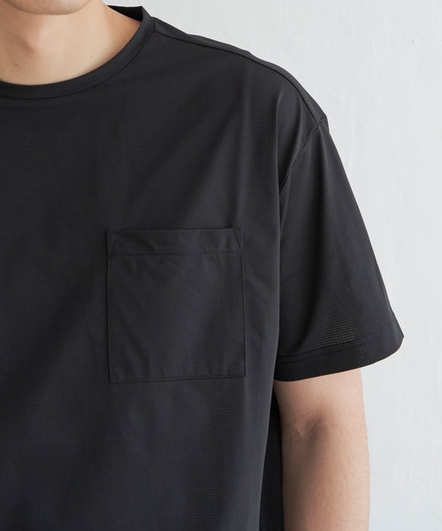 ikka(イッカ)の「GOKU楽AIRポケットTシャツ(Tシャツ/カットソー・メンズ・ネイビー/ベージュ/ブラック/グレー・M/L/XL/S)」の17枚目の写真
