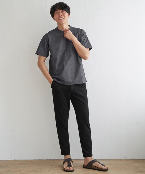 ikka(イッカ)の「GOKU楽AIRポケットTシャツ(Tシャツ/カットソー・メンズ・ネイビー/ベージュ/ブラック/グレー・M/L/XL/S)」の8枚目の写真