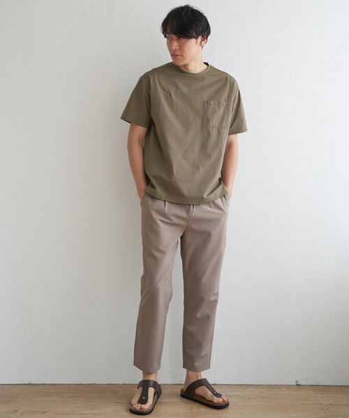 ikka(イッカ)の「GOKU楽AIRポケットTシャツ(Tシャツ/カットソー・メンズ・ネイビー/ベージュ/ブラック/グレー・M/L/XL/S)」の10枚目の写真
