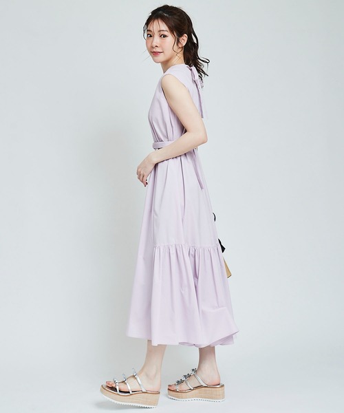 31 Sons de mode(トランテアン ソン ドゥ モード)の「ノースリカラーワンピース(ワンピース・レディース・イエロー/ピンク/ブラック/オフホワイト・36)」の9枚目の写真