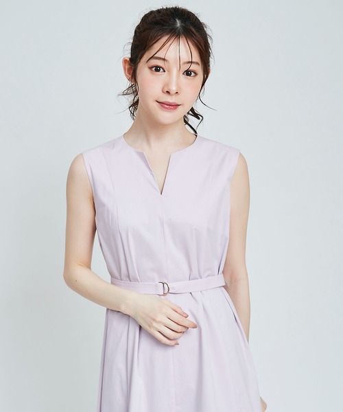 31 Sons de mode(トランテアン ソン ドゥ モード)の「ノースリカラーワンピース(ワンピース・レディース・イエロー/ピンク/ブラック/オフホワイト・36)」の11枚目の写真