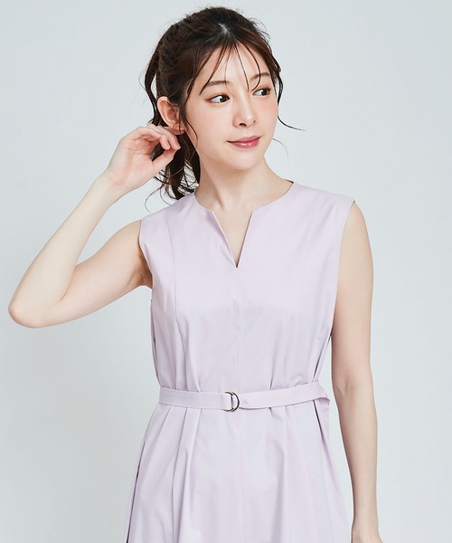 31 Sons de mode(トランテアン ソン ドゥ モード)の「ノースリカラーワンピース(ワンピース・レディース・イエロー/ピンク/ブラック/オフホワイト・36)」の12枚目の写真