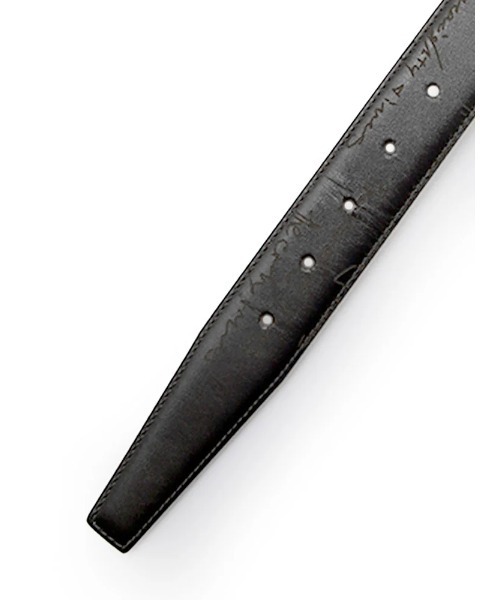 Perfect Suit FActory(パーフェクトスーツファクトリー)の「英字柄レザーベルト ブラック/ベージュ/ブラウン(ブラウン)(ベルト・メンズ・ブラック/ベージュ/ブラウン・FREE)」の6枚目の写真