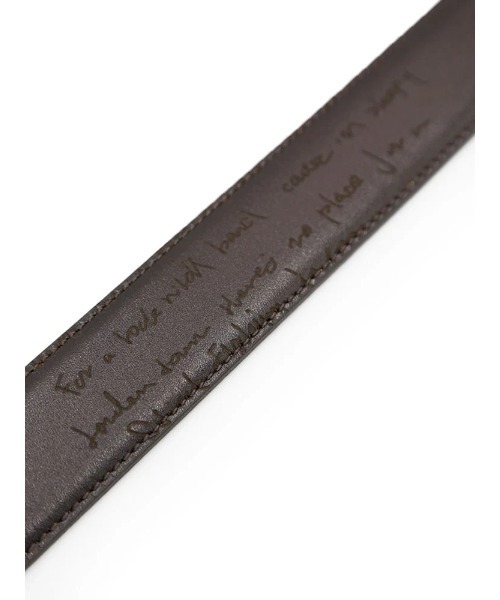 Perfect Suit FActory(パーフェクトスーツファクトリー)の「英字柄レザーベルト ブラック/ベージュ/ブラウン(ブラウン)(ベルト・メンズ・ブラック/ベージュ/ブラウン・FREE)」の7枚目の写真