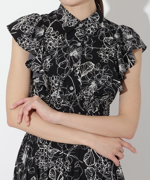 春服　フリルシャツワンピース　ミーアンドミークチュール 楽天市場】【55%OFF 4,500→1,990円】ワンピース フリル