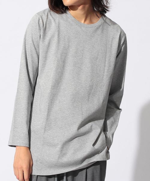 MONKEY TIME(モンキータイム)の「<monkey time>∴ 30TENJIKU LONG TEE/カットソー◆(Tシャツ/カットソー・メンズ・ホワイト/ブラック/グレー/ベージュ・MEDIUM/SMALL/X-LARGE/LARGE)」の3枚目の写真