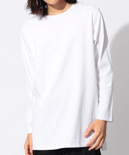 MONKEY TIME(モンキータイム)の「<monkey time>∴ 30TENJIKU LONG TEE/カットソー◆(Tシャツ/カットソー・メンズ・ホワイト/ブラック/グレー/ベージュ・MEDIUM/SMALL/X-LARGE/LARGE)」の1枚目の写真