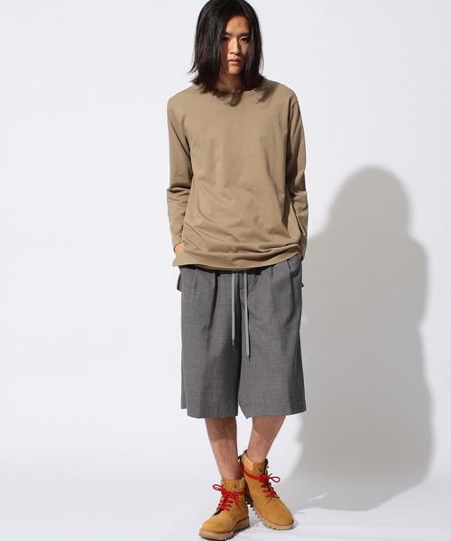 MONKEY TIME(モンキータイム)の「<monkey time>∴ 30TENJIKU LONG TEE/カットソー◆(Tシャツ/カットソー・メンズ・ホワイト/ブラック/グレー/ベージュ・MEDIUM/SMALL/X-LARGE/LARGE)」の14枚目の写真