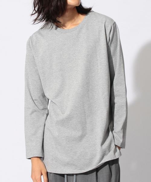 MONKEY TIME(モンキータイム)の「<monkey time>∴ 30TENJIKU LONG TEE/カットソー◆(Tシャツ/カットソー・メンズ・ホワイト/ブラック/グレー/ベージュ・MEDIUM/SMALL/X-LARGE/LARGE)」の7枚目の写真
