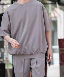 『Bling Leads』梨地　オーバーサイズクルーネックTシャツ