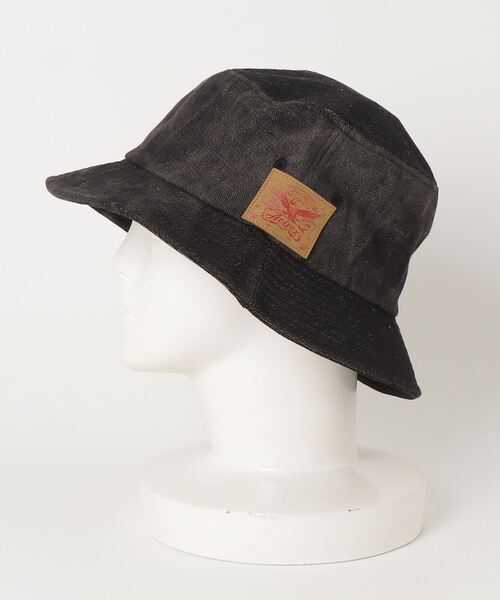 AVIREX(アヴィレックス)の「《直営店限定》DENIM BUCKET HAT/デニムバケットハット(ハット・レディース・インディゴブルー/ブラック・FREE)」の9枚目の写真