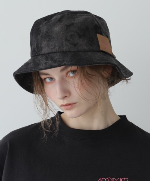 AVIREX(アヴィレックス)の「《直営店限定》DENIM BUCKET HAT/デニムバケットハット(ハット・レディース・インディゴブルー/ブラック・FREE)」の2枚目の写真