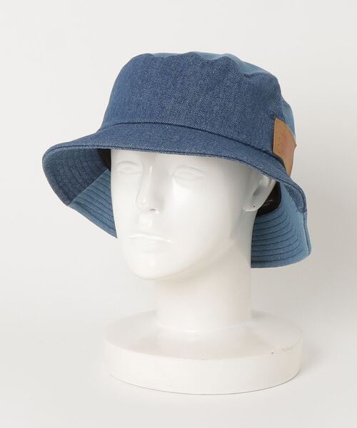 AVIREX(アヴィレックス)の「《直営店限定》DENIM BUCKET HAT/デニムバケットハット(ハット・レディース・インディゴブルー/ブラック・FREE)」の8枚目の写真