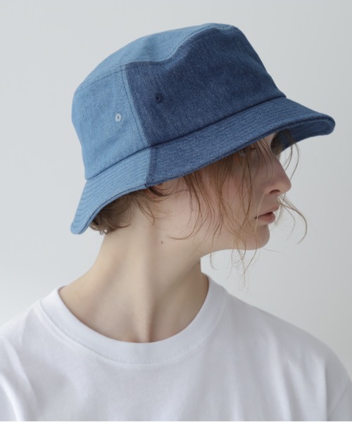 AVIREX(アヴィレックス)の「《直営店限定》DENIM BUCKET HAT/デニムバケットハット(ハット・レディース・インディゴブルー/ブラック・FREE)」の5枚目の写真