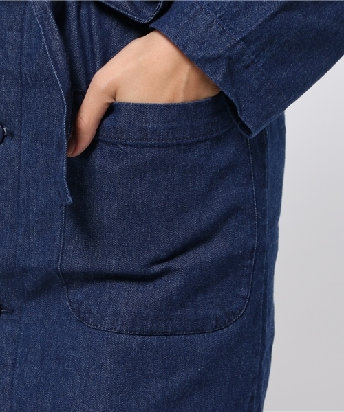 WEGO（ウィゴー）の「WEGO/ガウンチェスターコート（チェスターコート・レディース・インディゴブルー/ブラック系その他・FREE）」の11枚目の写真