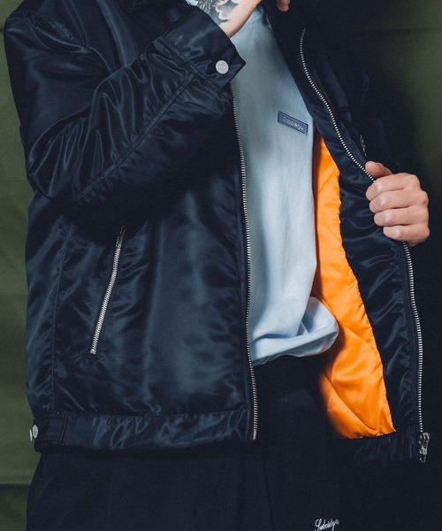 Subciety(サブサエティ)の「FLIGHT NYLON WORK JKT(ブルゾン・メンズ・ブラック/オリーブ・LARGE/MEDIUM/SMALL/X-LARGE)」の13枚目の写真