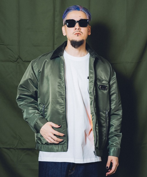Subciety(サブサエティ)の「FLIGHT NYLON WORK JKT(ブルゾン・メンズ・ブラック/オリーブ・LARGE/MEDIUM/SMALL/X-LARGE)」の17枚目の写真