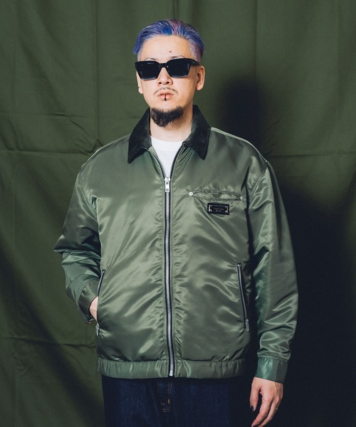 Subciety(サブサエティ)の「FLIGHT NYLON WORK JKT(ブルゾン・メンズ・ブラック/オリーブ・LARGE/MEDIUM/SMALL/X-LARGE)」の19枚目の写真