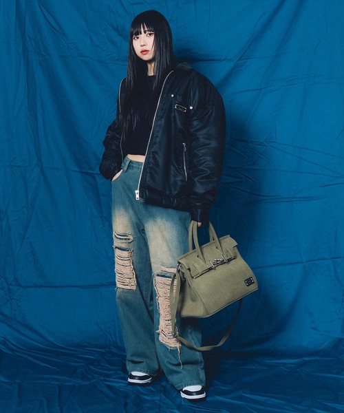 Subciety(サブサエティ)の「FLIGHT NYLON WORK JKT(ブルゾン・メンズ・ブラック/オリーブ・LARGE/MEDIUM/SMALL/X-LARGE)」の22枚目の写真