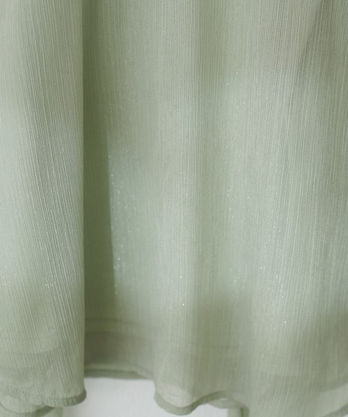 natural couture(ナチュラルクチュール)の「フレンチスリーブボータイブラウス(シャツ/ブラウス・レディース・ネイビー/ミント/その他1/ドット・FREE)」の9枚目の写真