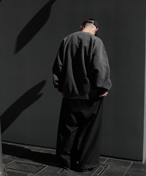 TOWNCRAFT（タウンクラフト）の「【TOWN CRAFT　タウンクラフト】PIGMENT CREW SWEAT　スウェット（スウェット・メンズ・スミクロ/エメラルド/グレー/レッド/ダークグリーン・MEDIUM/LARGE/X-LARGE/XX-LARGE）」の9枚目の写真