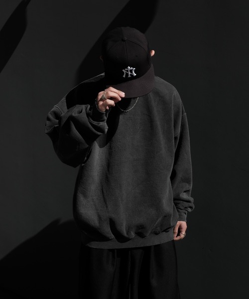 TOWNCRAFT（タウンクラフト）の「【TOWN CRAFT　タウンクラフト】PIGMENT CREW SWEAT　スウェット（スウェット・メンズ・スミクロ/エメラルド/グレー/レッド/ダークグリーン・MEDIUM/LARGE/X-LARGE/XX-LARGE）」の12枚目の写真