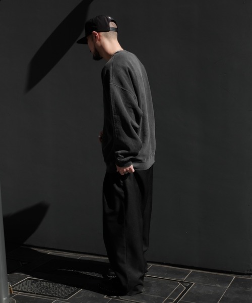 TOWNCRAFT（タウンクラフト）の「【TOWN CRAFT　タウンクラフト】PIGMENT CREW SWEAT　スウェット（スウェット・メンズ・スミクロ/エメラルド/グレー/レッド/ダークグリーン・MEDIUM/LARGE/X-LARGE/XX-LARGE）」の15枚目の写真