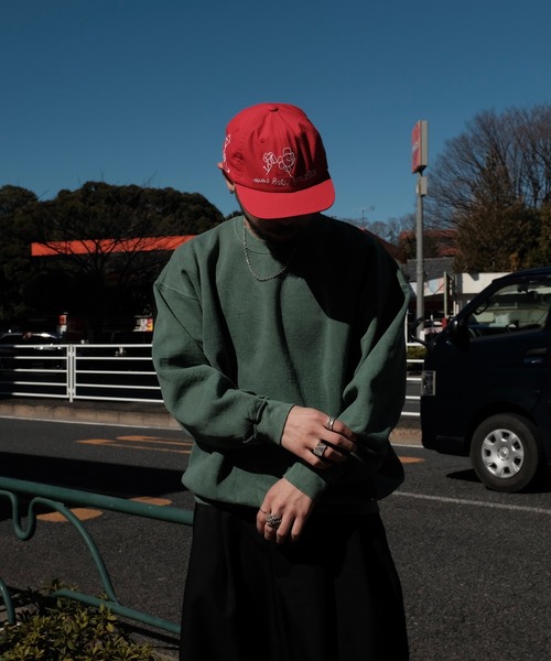 TOWNCRAFT（タウンクラフト）の「【TOWN CRAFT　タウンクラフト】PIGMENT CREW SWEAT　スウェット（スウェット・メンズ・スミクロ/エメラルド/グレー/レッド/ダークグリーン・MEDIUM/LARGE/X-LARGE/XX-LARGE）」の21枚目の写真