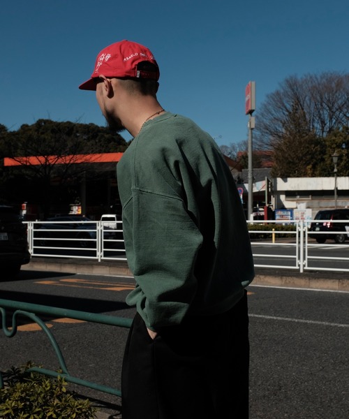 TOWNCRAFT（タウンクラフト）の「【TOWN CRAFT　タウンクラフト】PIGMENT CREW SWEAT　スウェット（スウェット・メンズ・スミクロ/エメラルド/グレー/レッド/ダークグリーン・MEDIUM/LARGE/X-LARGE/XX-LARGE）」の22枚目の写真