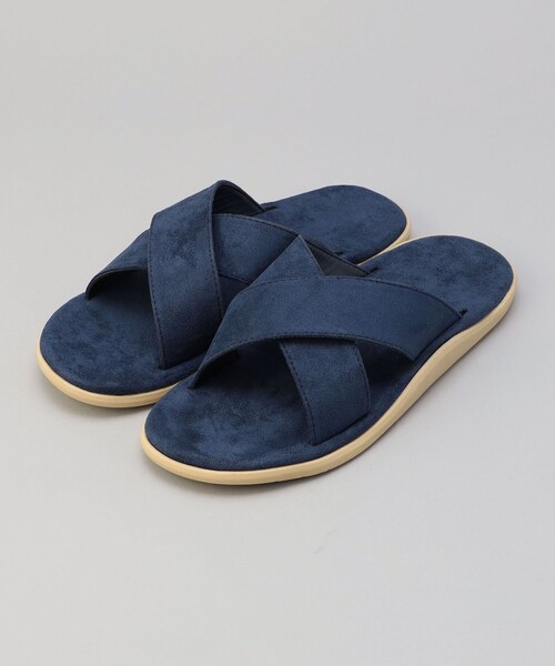 coen（コーエン）の「クッションクロスサンダル（26.5~27.0cm/27.5~28.0cm）（サンダル・メンズ・その他1/ブラック/ネイビー/ブラウン・XL/L）」の3枚目の写真