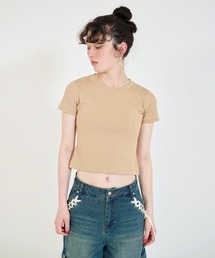 コンパクト リブTシャツ TINA:JOJUN