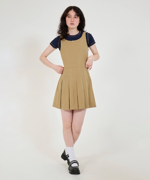 TINA：JOJUN（ティーナジョジュン）の「コンパクト リブTシャツ TINA：JOJUN（Tシャツ/カットソー・レディース・モカ/ネイビー/ホワイト・M）」の12枚目の写真