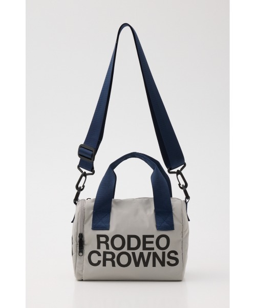 RODEO CROWNS WIDE BOWL（ロデオクラウンズワイドボウル）の「COLOR TAPE MINI BOSTON BAG（ショルダーバッグ・レディース・ライトグレー/ブラック/カーキ・FREE）」の4枚目の写真