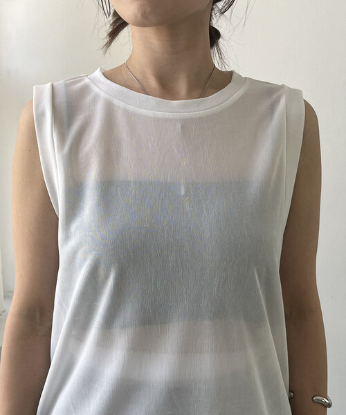 CAPRICIEUX LE'MAGE（カプリシューレマージュ）の「ベアSETタンク（Tシャツ/カットソー・レディース・ブラック/ホワイト・FREE）」の15枚目の写真