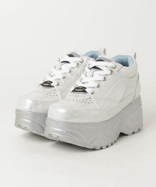 YOSUKE（ヨースケ）の「ヨースケ YOSUKE ウィメンズ厚底フラットスニーカーオリジナルのモールドソール 2810365（スニーカー・レディース・ブラック/ホワイト系その他/ブラック系その他/ホワイト系その他2/ブラック系その他2/シャンパン/シルバー・25.0cm/24.5cm/24.0cm/23.5cm/23.0cm/22.5cm）」の6枚目の写真