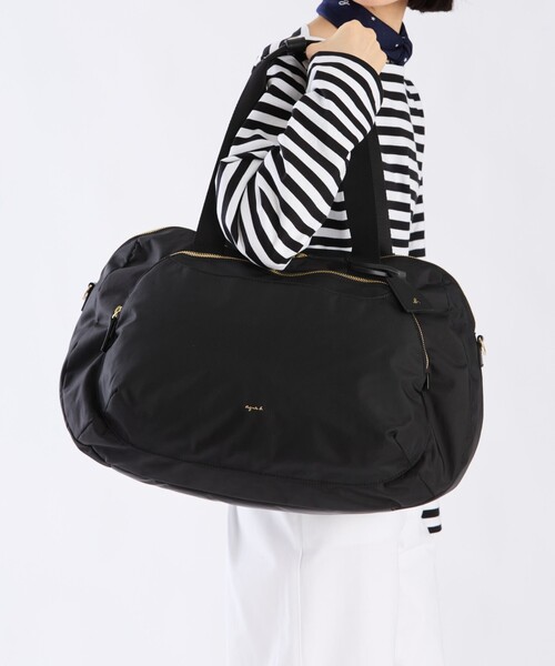 agnes b.（アニエスベー）の「ナイロンボストンバッグ ”Maron” FT03A-03（ボストンバッグ・レディース・ブラック・FREE）」の3枚目の写真