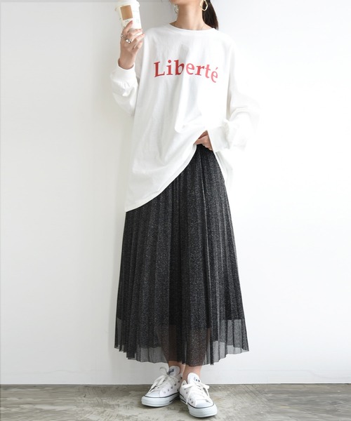 セントアンドリュース ラメチェックシフォンスカート【未使用品、タグ