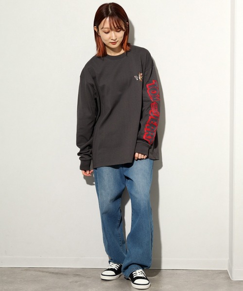 Tom&Jerry(トムアンドジェリー)の「【Tom & Jerry/トム & ジェリー】袖刺繍ロゴ トム&ジェリー ロングスリーブTシャツ(Tシャツ/カットソー・メンズ・オートミール/スミクロ・LL/L/M)」の20枚目の写真