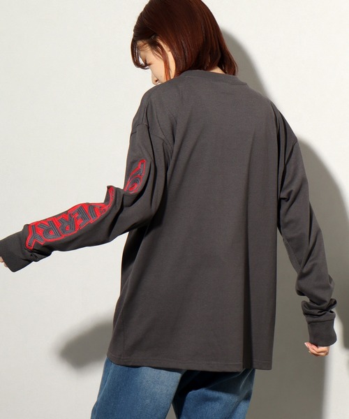 Tom&Jerry(トムアンドジェリー)の「【Tom & Jerry/トム & ジェリー】袖刺繍ロゴ トム&ジェリー ロングスリーブTシャツ(Tシャツ/カットソー・メンズ・オートミール/スミクロ・LL/L/M)」の19枚目の写真