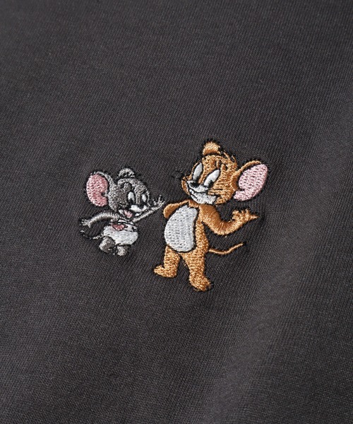 Tom&Jerry(トムアンドジェリー)の「【Tom & Jerry/トム & ジェリー】袖刺繍ロゴ トム&ジェリー ロングスリーブTシャツ(Tシャツ/カットソー・メンズ・オートミール/スミクロ・LL/L/M)」の7枚目の写真
