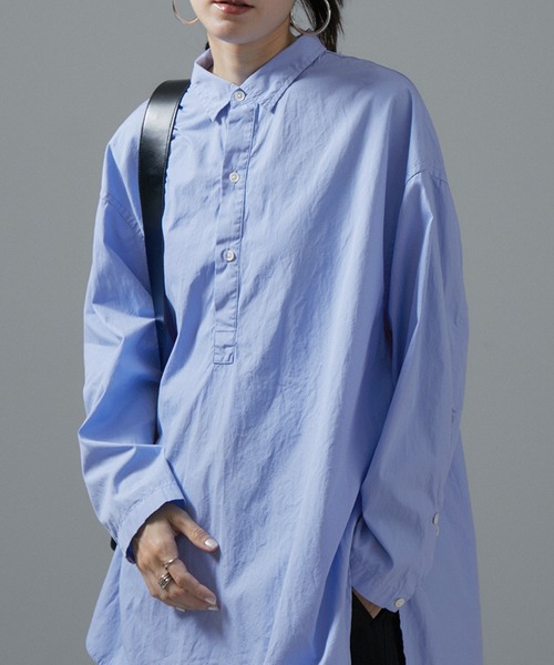 専用　アメリカーナ Americana バンド カラー ロングシャツ AMERICANA（アメリカーナ） tシャツ 「AMERICANA/アメリカーナ