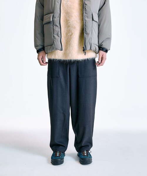 City Ambient Products(シティアンビエントプロダクツ)の「City Ambient Products: ウールライク ベイカー パンツ (セットアップ対応)(その他パンツ・メンズ・ベージュ/ブラック/チャコールグレー・SMALL/LARGE/MEDIUM)」の3枚目の写真