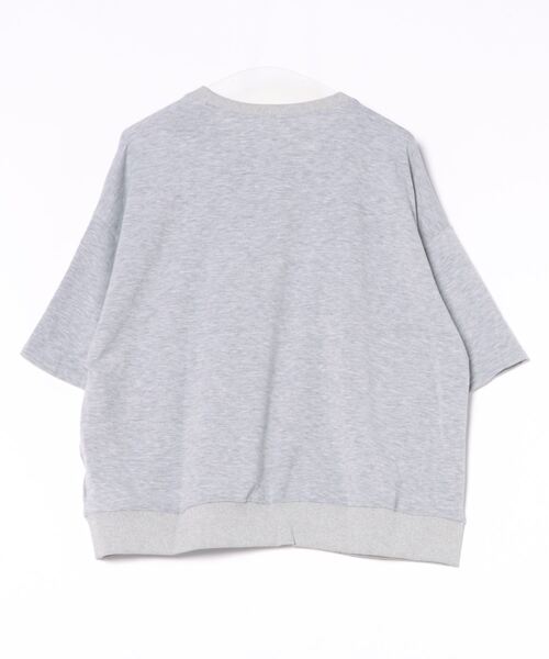 and it_(アンドイット)の「ショート丈裏毛半袖プルオーバー(Tシャツ/カットソー・レディース・ブラック/グレー/ホワイト・FREE)」の15枚目の写真