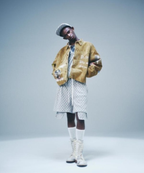 SEVESKIG（セヴシグ）の「SEVESKIG/セブシグ/Hand Painting East Leather Jacket Ver,Ridawo（ライダースジャケット・メンズ・ベージュ・SMALL/MEDIUM/LARGE/X-LARGE）」の16枚目の写真